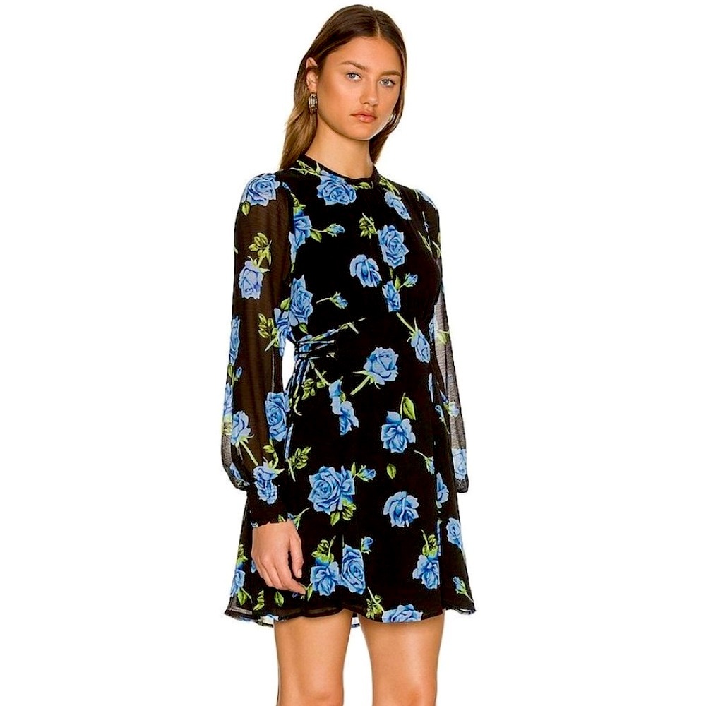 NWT Free People Samantha Lace Up Mini Dress - Picture 2 of 4